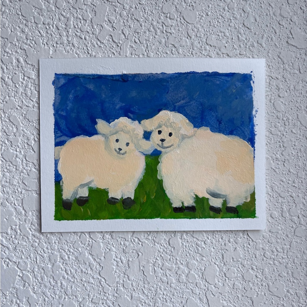 Charming Sheep Painting